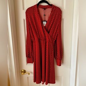 Adrianna Papell Retro Polka Dot Dress